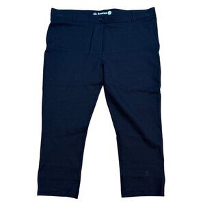 Betabrand 2XL Black Cropped Stretch Pants Nylon & Elastane